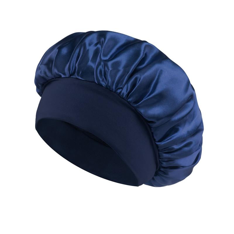 Luxury Satin Shower Cap with Adjustable Elastic Band