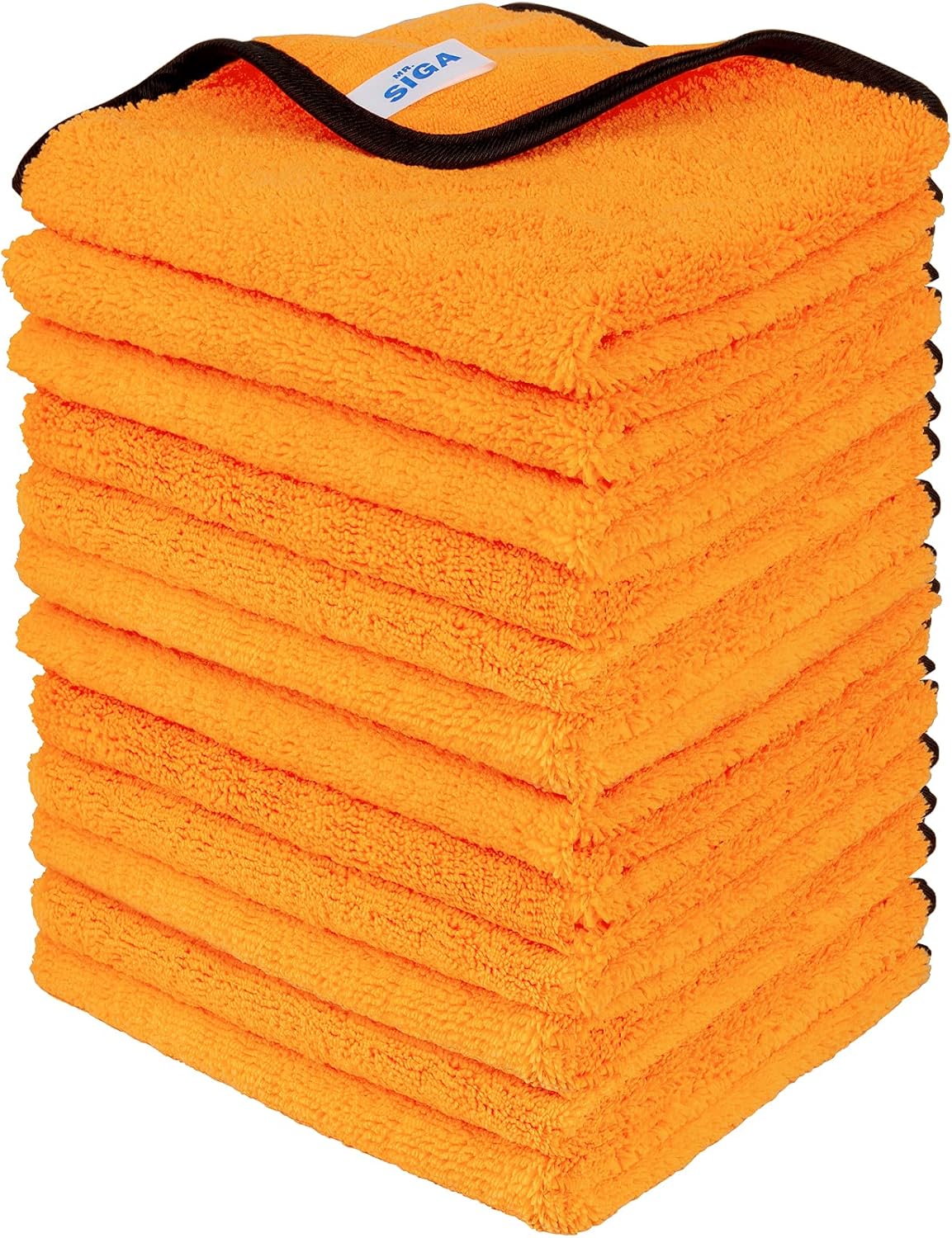 Professional Premium Microfiber Towels for Household Cleaning, Dual-Sided Car Washing and Detailing Towels, Gold, 15.7 X 23.6 Inch, 6 Pack