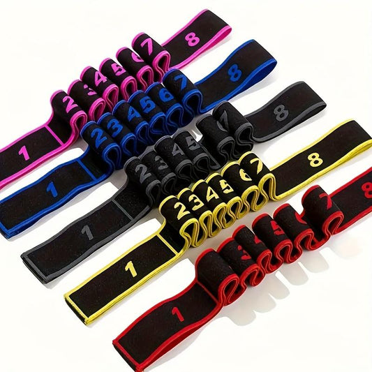 Yoga Elastic Band - Yoga Number Band Shoulder and Back Opening Fitness Resistance Band Tension Band Stretching Band Stretching and Muscle Tension Band - Latex - for Yoga, Pilates & Stretching - Suitable for All Fitness Levels - Great Gift for Fitness Enth