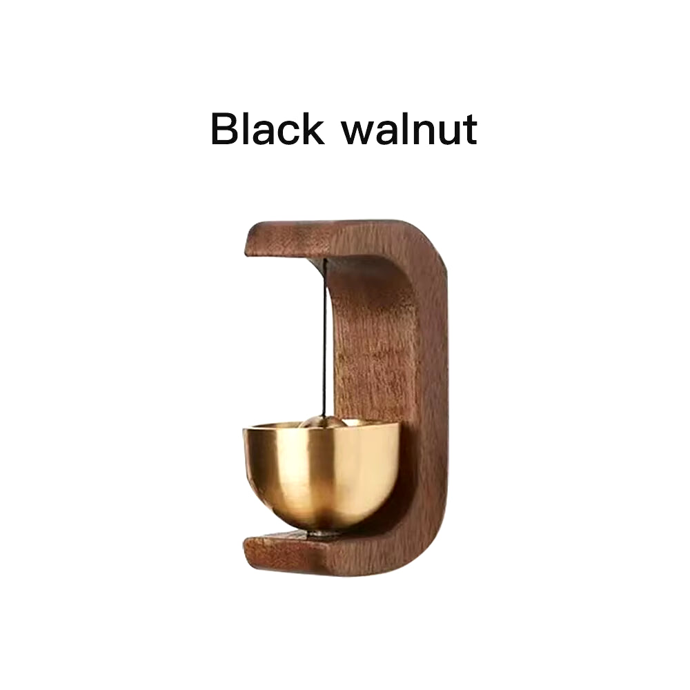 Dopamine Wind-Bell Magnetic Inhalation Home Wind-Bell Beech Car into the Door to Remind the Bell Copper Bell Walnut Copper Ornam
