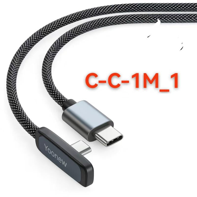 20W/30W PD Fast Charging Cable for Iphone 6-14 & Android Type-C Right Angle Design Braided Durable Data Transfer Cables