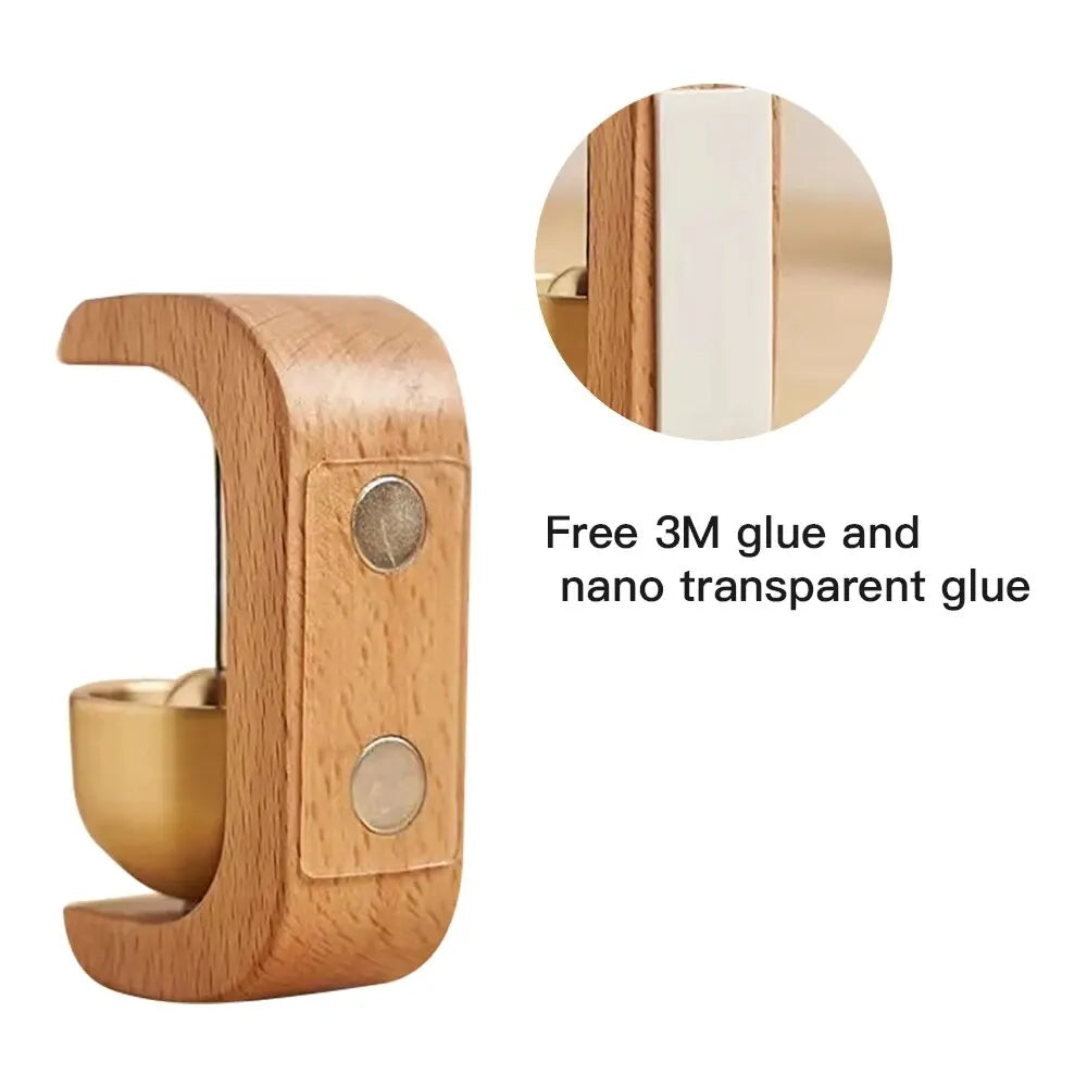 Dopamine Wind-Bell Magnetic Inhalation Home Wind-Bell Beech Car into the Door to Remind the Bell Copper Bell Walnut Copper Ornam