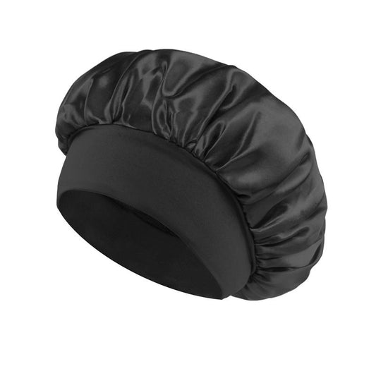 Luxury Satin Shower Cap with Adjustable Elastic Band 