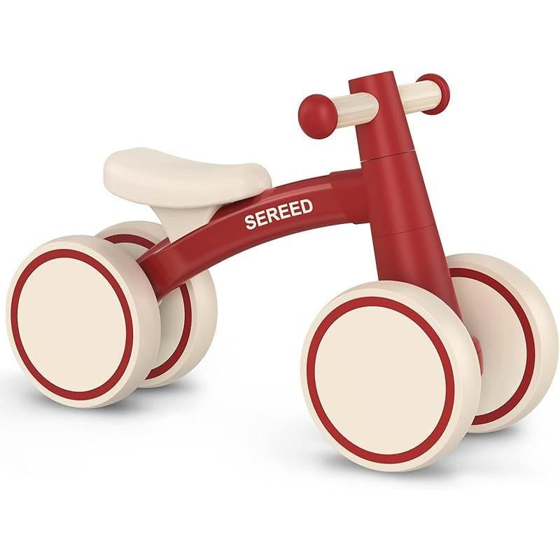 Baby Balance Bike for 1 Year Old Boys Girls 12-24 Month Toddler Balance Bike, 4 Wheels Toddler First Bike, First Birthday Gifts