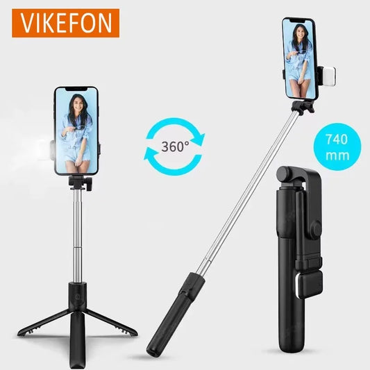 Selfie Stick Tripod Extendable Wireless Bluetooth Remote Portable Smartphone Tripod Stand Mount for Ios Android Phone