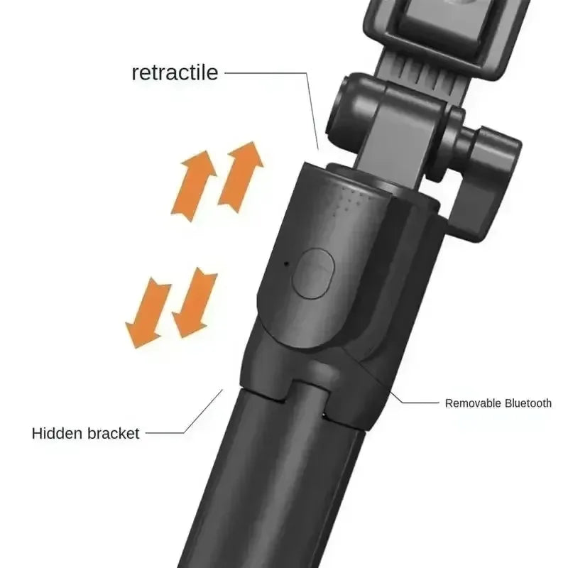 Selfie Stick Tripod Extendable Wireless Bluetooth Remote Portable Smartphone Tripod Stand Mount for Ios Android Phone