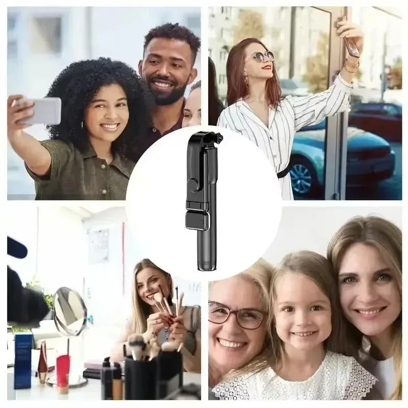 Selfie Stick Tripod Extendable Wireless Bluetooth Remote Portable Smartphone Tripod Stand Mount for Ios Android Phone