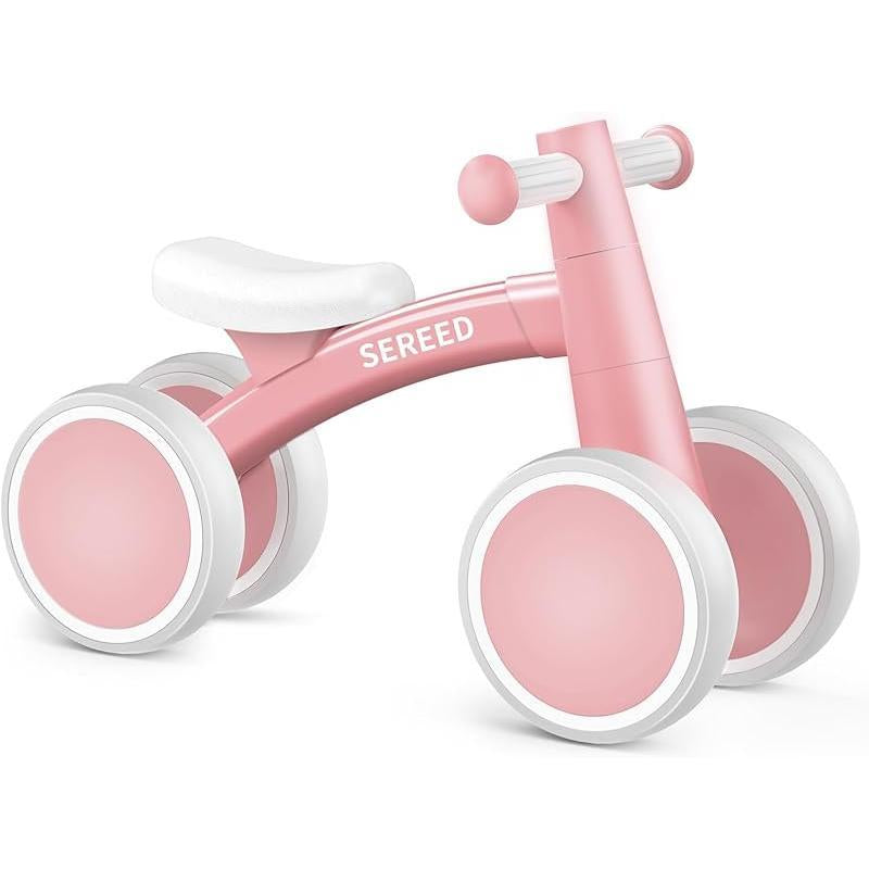 Baby Balance Bike for 1 Year Old Boys Girls 12-24 Month Toddler Balance Bike, 4 Wheels Toddler First Bike, First Birthday Gifts