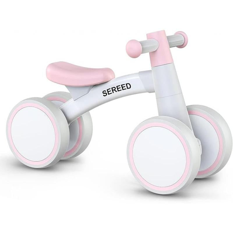 Baby Balance Bike for 1 Year Old Boys Girls 12-24 Month Toddler Balance Bike, 4 Wheels Toddler First Bike, First Birthday Gifts